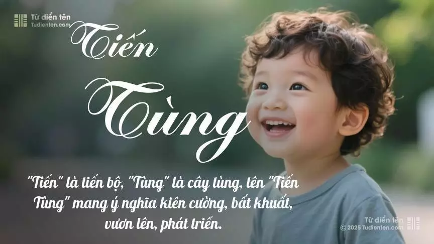 Tên Tiến Tùng rất nam tính, gần như luôn được dùng cho bé trai.