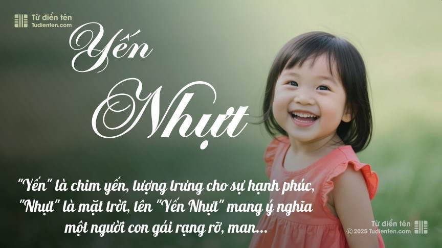 Ý nghĩa ngắn gọn của tên Yến Nhựt