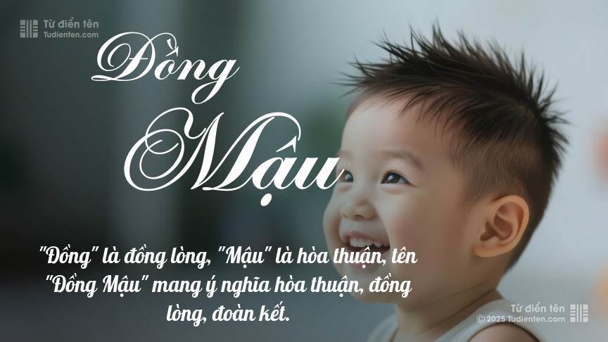 Ý nghĩa ngắn gọn của tên Đồng Mậu