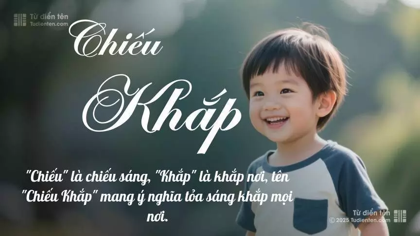 Tên Chiếu Khắp mang đậm sắc thái nam tính, hầu như chỉ xuất hiện trong tên của bé trai.