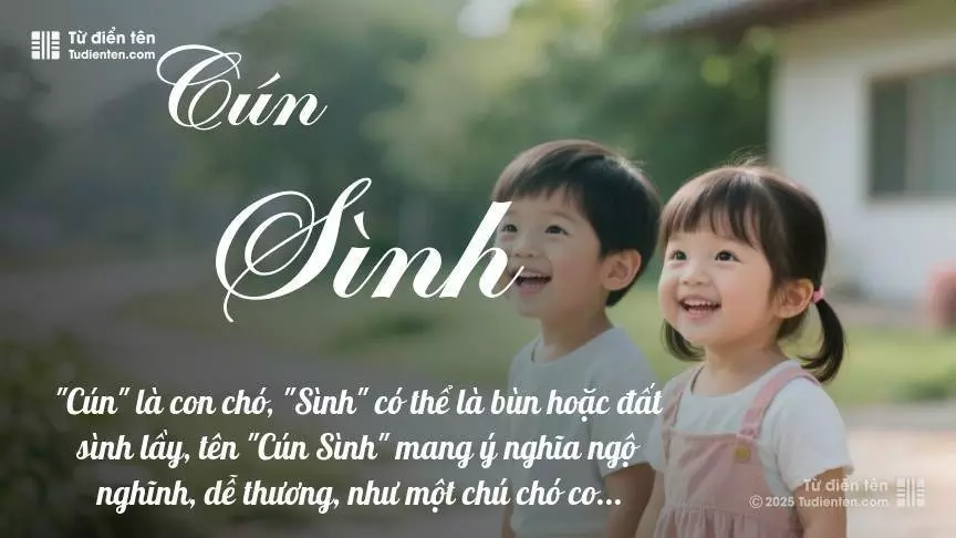 Tên Cún Sình rất hiếm khi gặp, mang lại cảm giác độc biệt, mới lạ và cá tính.