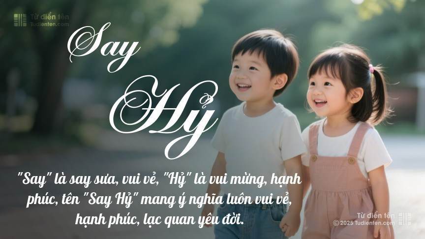 Ý nghĩa ngắn gọn của tên Say Hỷ