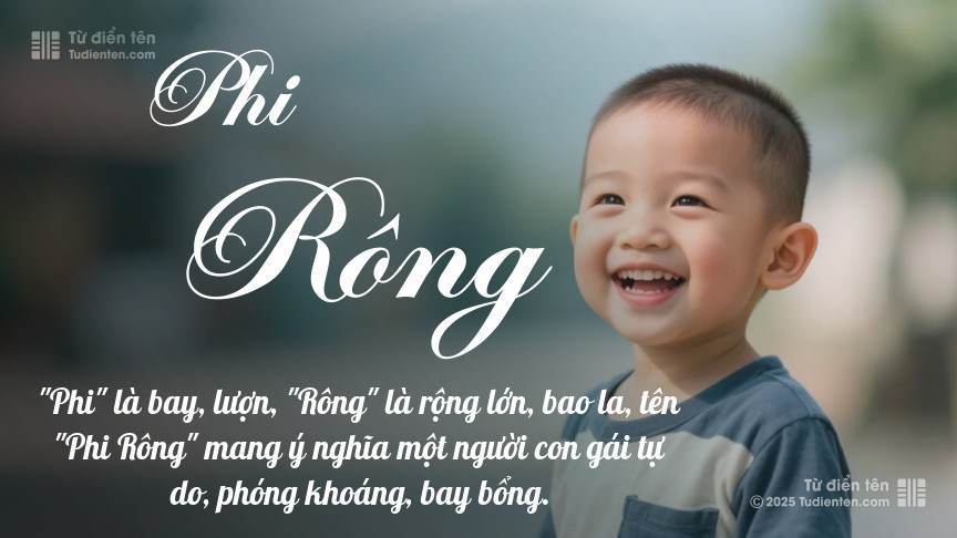 Tên Phi Rông: Ý nghĩa, Phân tích, Phong thủy và Thần số học