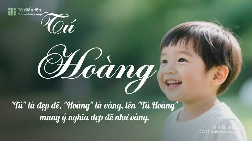 Tên Tú Hoàng mang đậm sắc thái nam tính, hầu như chỉ xuất hiện trong tên của bé trai.