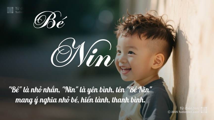 Ý nghĩa ngắn gọn của tên Bé Nin