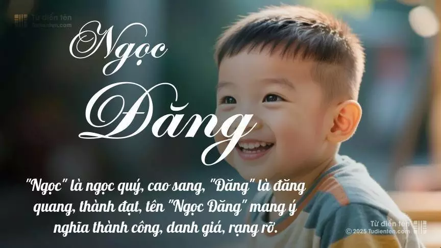 Tên Ngọc Đăng rất nam tính, gần như luôn được dùng cho bé trai.