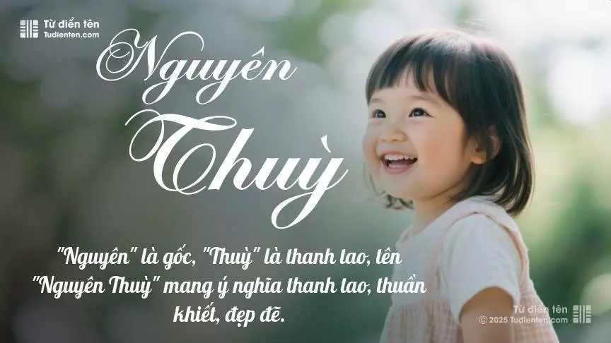 Tên Nguyên Thuỳ mang đậm sắc thái nữ tính, hầu như chỉ xuất hiện trong tên của bé gái.