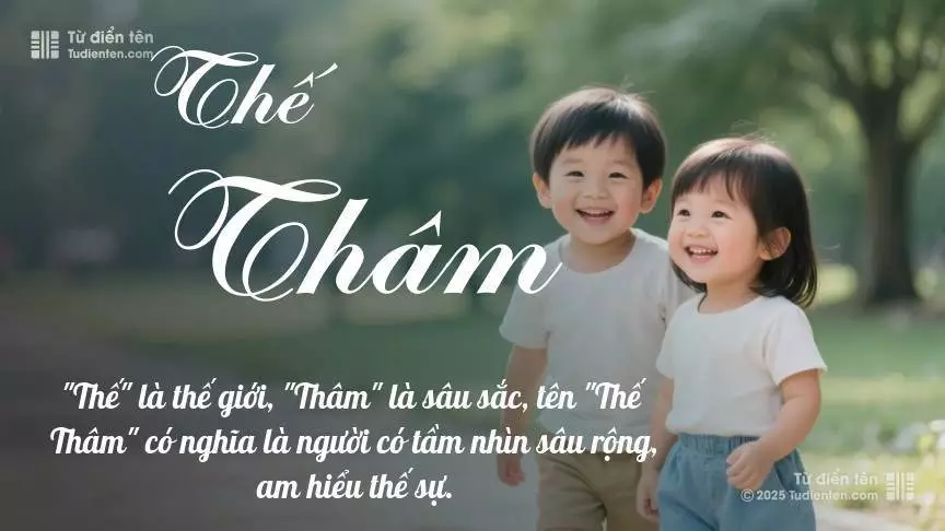 Tên Thế Thâm rất hiếm khi gặp, mang lại cảm giác độc biệt, mới lạ và cá tính.