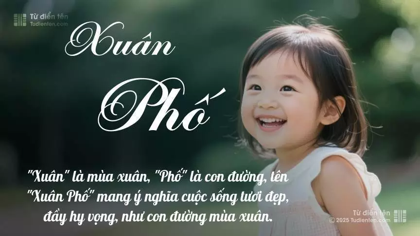Tên Xuân Phố mang đậm sắc thái nữ tính, hầu như chỉ xuất hiện trong tên của bé gái.