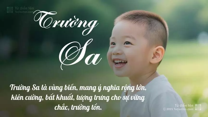 Tên Trường Sa phổ biến hơn ở bé trai và mang sắc thái nam tính nhẹ.