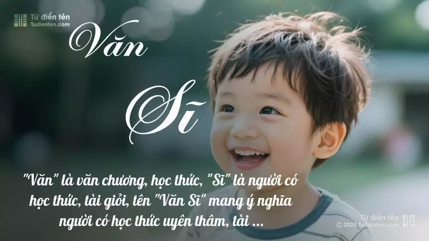 Tên Văn Sĩ mang đậm sắc thái nam tính, hầu như chỉ xuất hiện trong tên của bé trai.