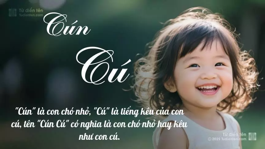 Tên Cún Cú mang đậm sắc thái nữ tính, hầu như chỉ xuất hiện trong tên của bé gái.