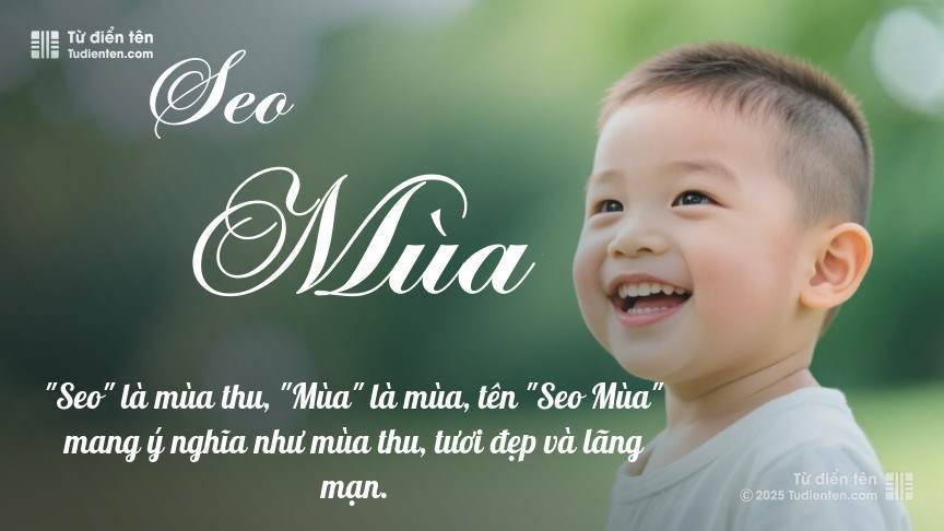 Ý nghĩa ngắn gọn của tên Seo Mùa