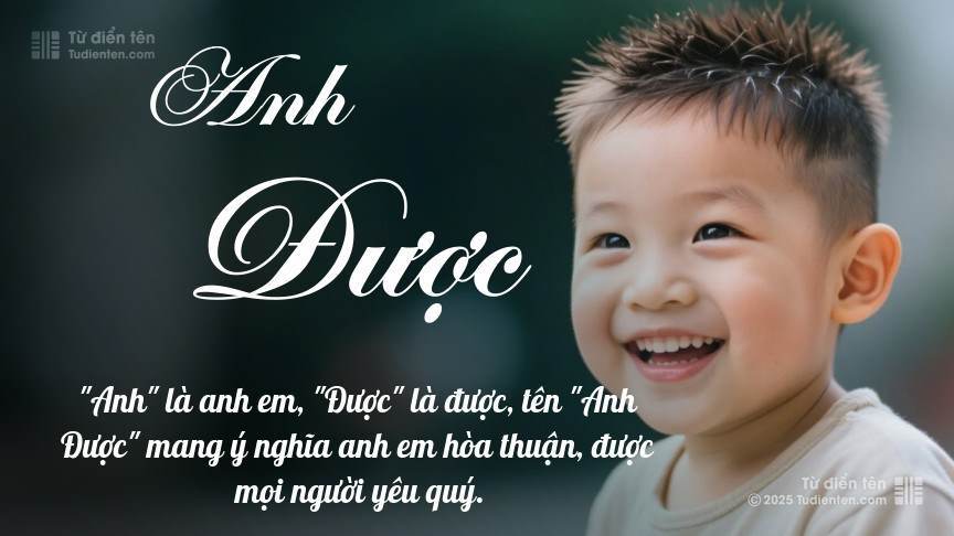 Ý nghĩa ngắn gọn của tên Anh Được