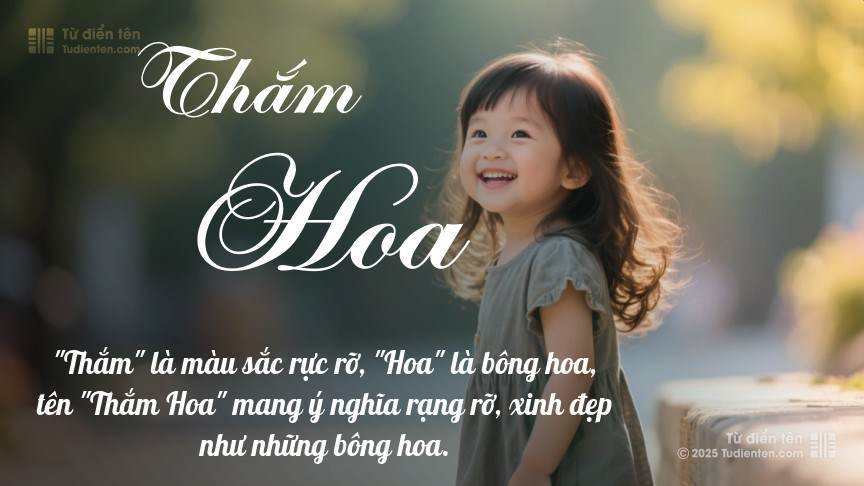 Ý nghĩa ngắn gọn của tên Thắm Hoa