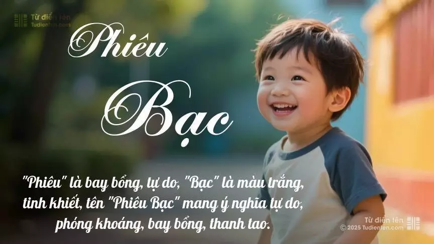 Tên Phiêu Bạc mang đậm sắc thái nam tính, hầu như chỉ xuất hiện trong tên của bé trai.