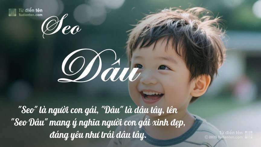 Ý nghĩa ngắn gọn của tên Seo Dâu