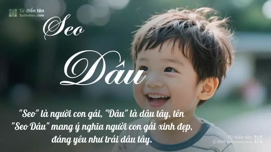 Tên Seo Dâu mang đậm sắc thái nam tính, hầu như chỉ xuất hiện trong tên của bé trai.