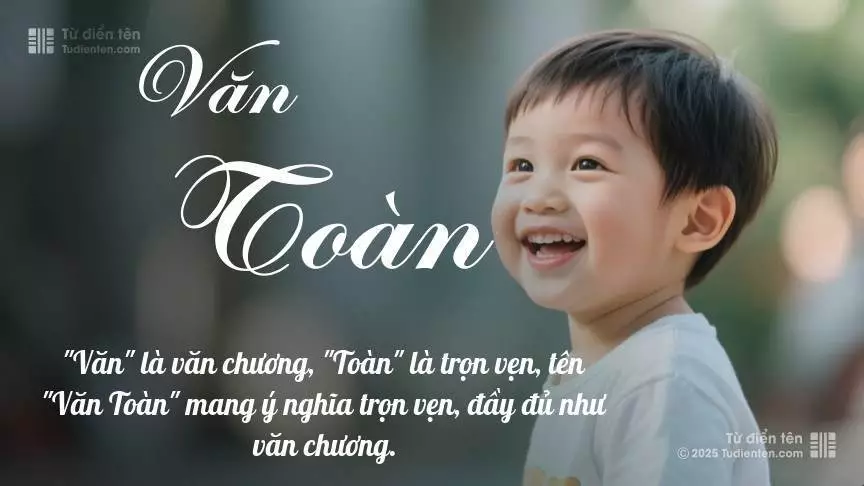 Tên Văn Toàn rất nam tính, gần như luôn được dùng cho bé trai.