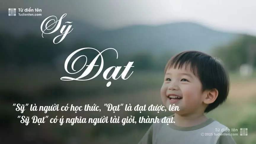 Tên Sỹ Đạt rất nam tính, gần như luôn được dùng cho bé trai.