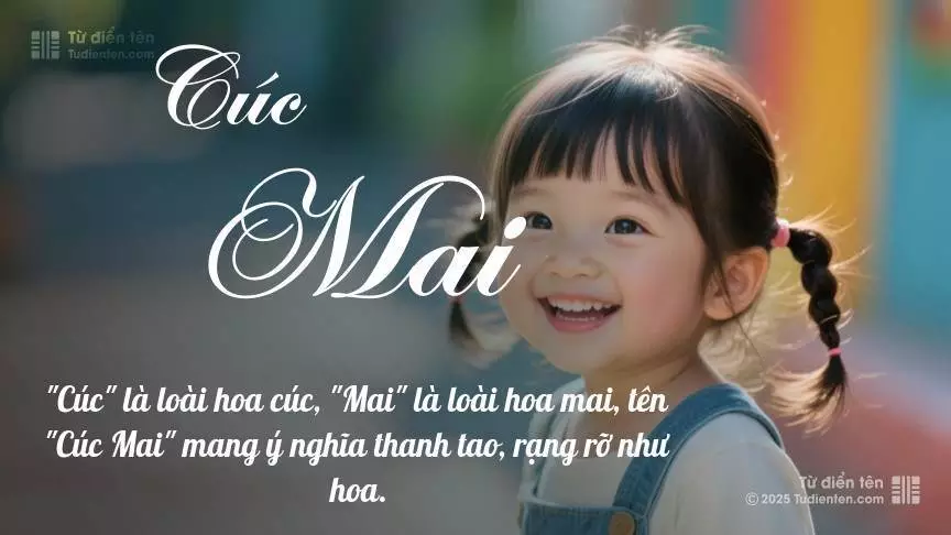 Tên Cúc Mai mang đậm sắc thái nữ tính, hầu như chỉ xuất hiện trong tên của bé gái.