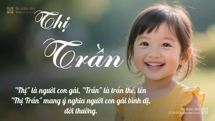 Tên Thị Trần mang đậm sắc thái nữ tính, hầu như chỉ xuất hiện trong tên của bé gái.