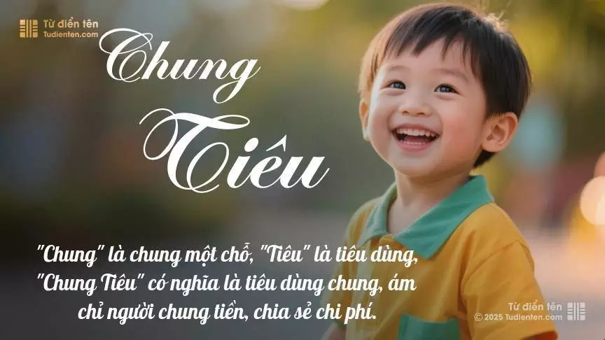 Tên Chung Tiêu mang đậm sắc thái nam tính, hầu như chỉ xuất hiện trong tên của bé trai.