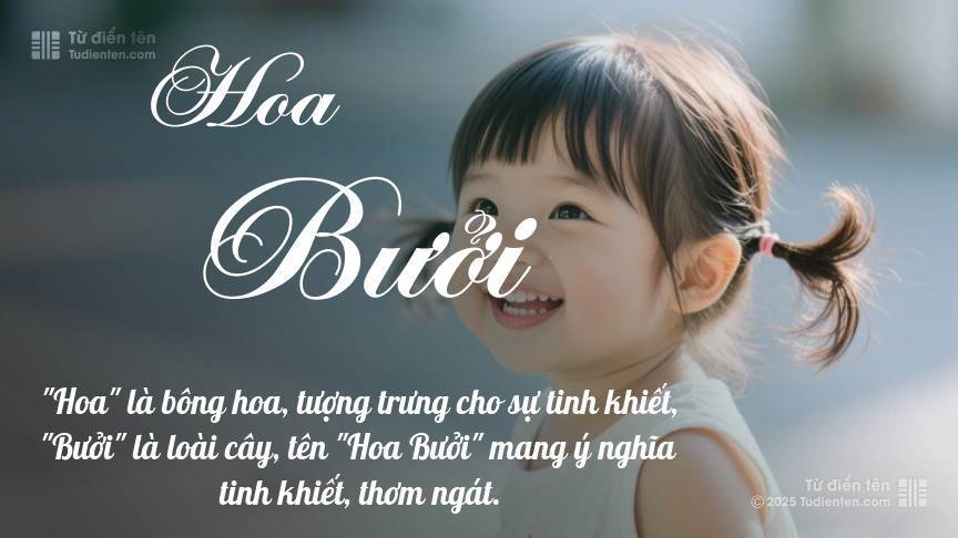 Ý nghĩa ngắn gọn của tên Hoa Bưởi