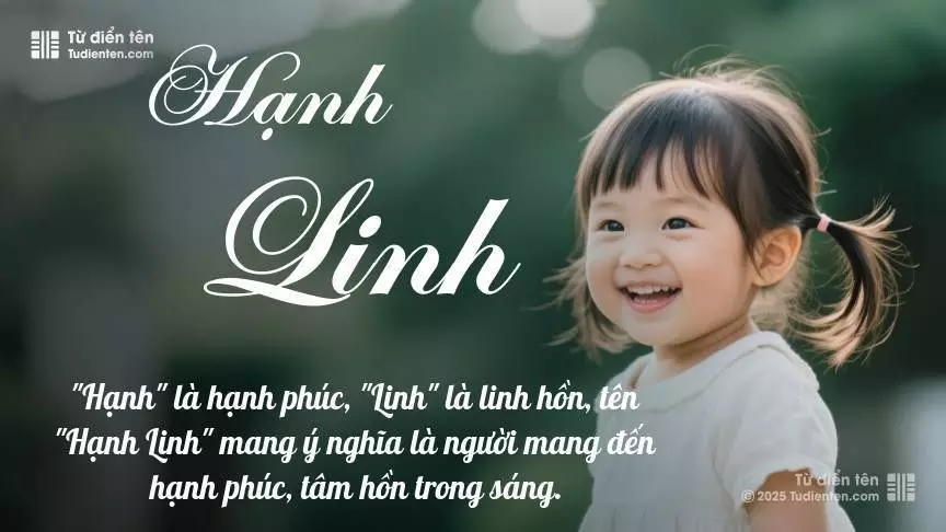 Tên Hạnh Linh mang đậm sắc thái nữ tính, hầu như chỉ xuất hiện trong tên của bé gái.