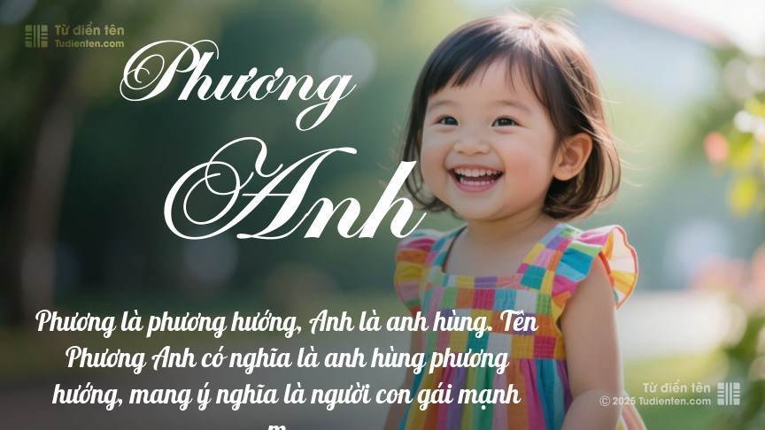 Tên Phương Anh: Ý nghĩa, giới tính, Phong thủy và Thần số học