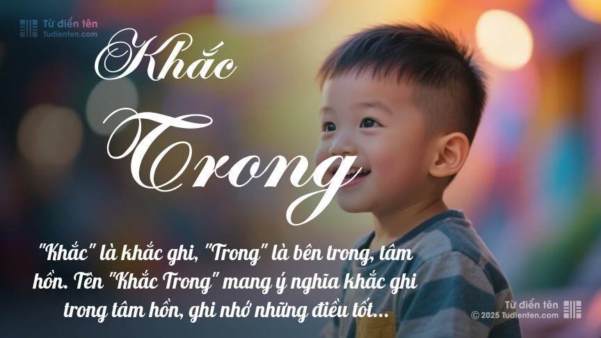 Ý nghĩa ngắn gọn của tên Khắc Trong