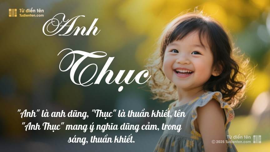 Ý nghĩa ngắn gọn của tên Anh Thục