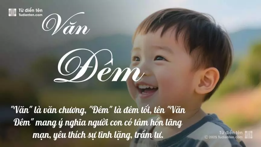 Tên Văn Đêm mang đậm sắc thái nam tính, hầu như chỉ xuất hiện trong tên của bé trai.