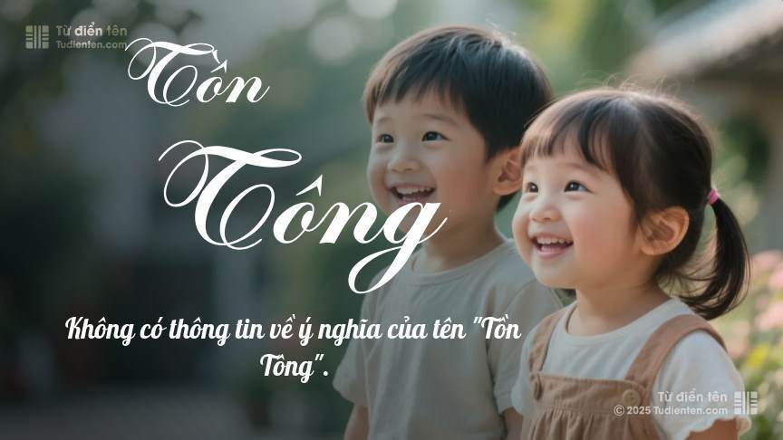 Ý nghĩa ngắn gọn của tên Tồn Tông