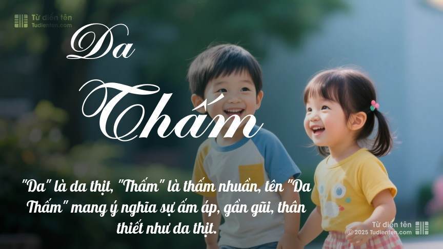 Ý nghĩa ngắn gọn của tên Da Thấm