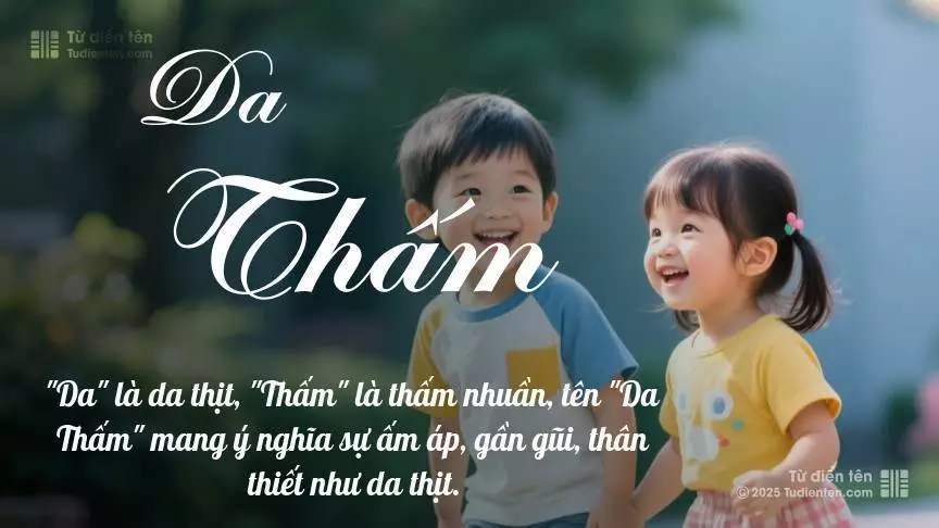 Tên Da Thấm rất hiếm khi gặp, mang lại cảm giác độc biệt, mới lạ và cá tính.