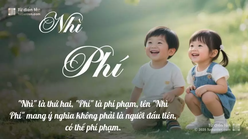 Tên Nhì Phí rất hiếm khi gặp, mang lại cảm giác độc biệt, mới lạ và cá tính.