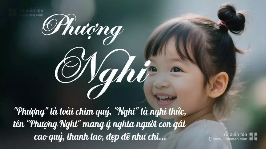 Tên Phượng Nghi mang đậm sắc thái nữ tính, hầu như chỉ xuất hiện trong tên của bé gái.