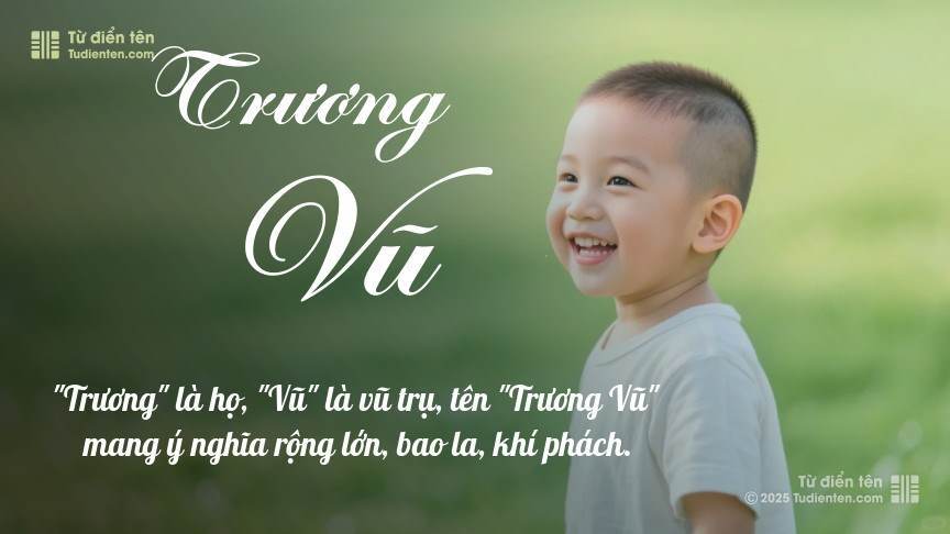 Ý nghĩa ngắn gọn của tên Trương Vũ