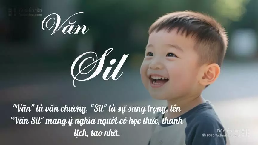 Tên Văn Sil mang đậm sắc thái nam tính, hầu như chỉ xuất hiện trong tên của bé trai.