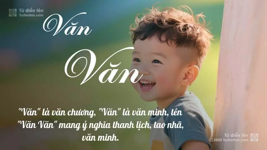 Tên Văn Văn rất nam tính, gần như luôn được dùng cho bé trai.
