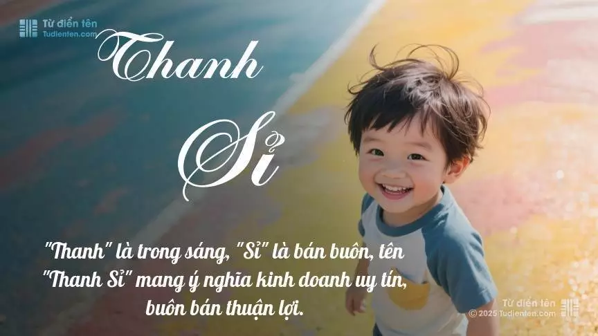 Tên Thanh Sỉ mang đậm sắc thái nam tính, hầu như chỉ xuất hiện trong tên của bé trai.