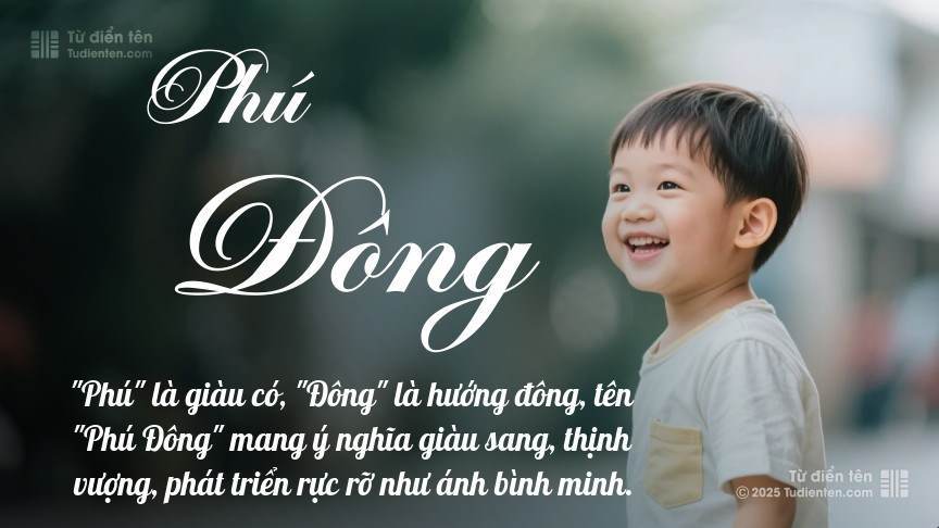 Ý nghĩa ngắn gọn của tên Phú Đông