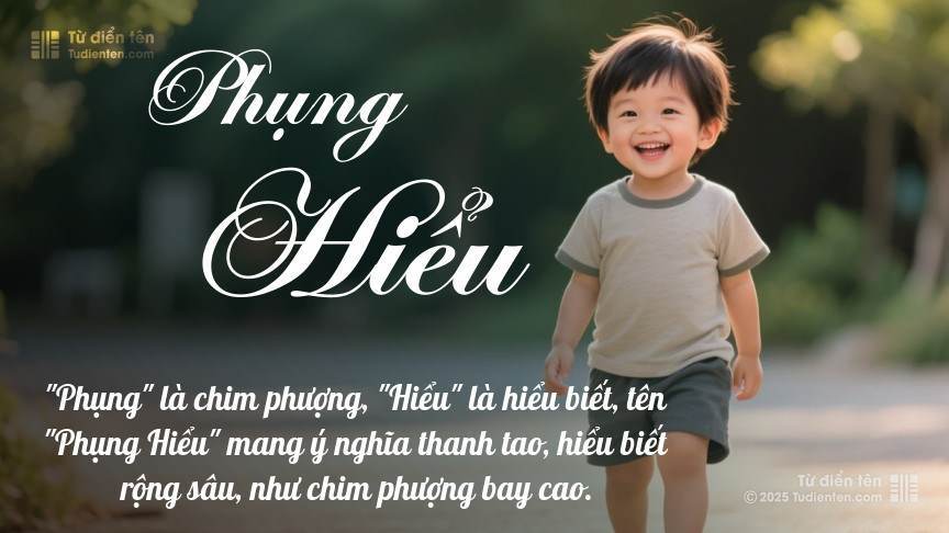 Ý nghĩa ngắn gọn của tên Phụng Hiểu