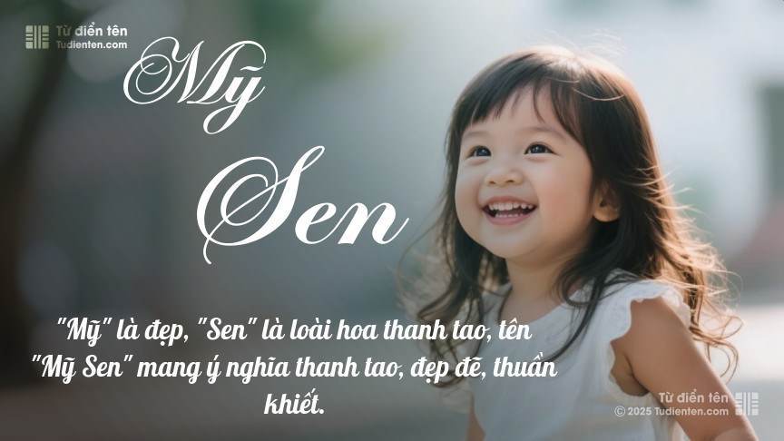 Tên Mỹ Sen: Ý nghĩa, Phân tích, Phong thủy và Thần số học