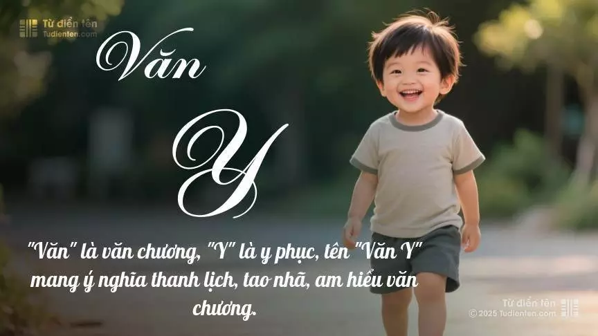 Tên Văn Y mang đậm sắc thái nam tính, hầu như chỉ xuất hiện trong tên của bé trai.