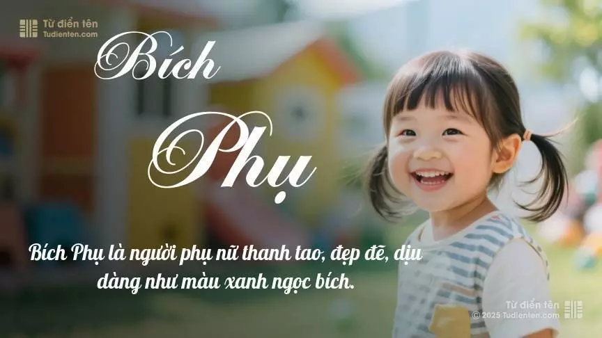 Tên Bích Phụ mang đậm sắc thái nữ tính, hầu như chỉ xuất hiện trong tên của bé gái.