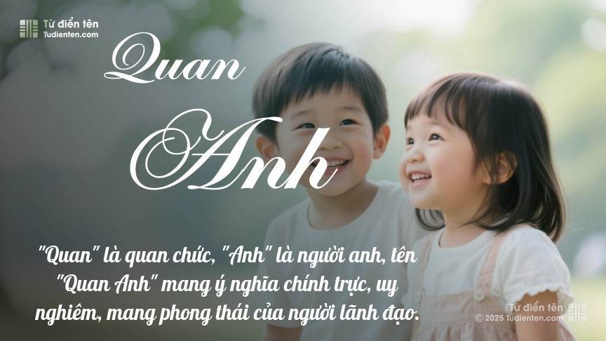 Ý nghĩa ngắn gọn của tên Quan Anh