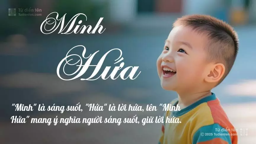 Tên Minh Hứa mang đậm sắc thái nam tính, hầu như chỉ xuất hiện trong tên của bé trai.