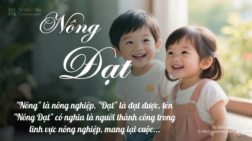 Ý nghĩa ngắn gọn của tên Nông Đạt